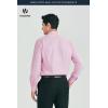 image:imageHISDERN 503 Mens Dress Shirt Slim Fit Long Sleeve Button Down Wrinkle Free Set with Tie Pocket Square Formal Business WeddingPinkPaisley