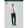 image:imageHISDERN 503 Mens Dress Shirt Slim Fit Long Sleeve Button Down Wrinkle Free Set with Tie Pocket Square Formal Business WeddingPinkPaisley