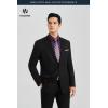 image:imageHISDERN 503 Mens Dress Shirt Slim Fit Long Sleeve Button Down Wrinkle Free Set with Tie Pocket Square Formal Business WeddingPurpleStriepd