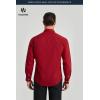 image:imageHISDERN 503 Mens Dress Shirt Slim Fit Long Sleeve Button Down Wrinkle Free Set with Tie Pocket Square Formal Business WeddingRed2Paisley