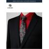 image:imageHISDERN 503 Mens Dress Shirt Slim Fit Long Sleeve Button Down Wrinkle Free Set with Tie Pocket Square Formal Business WeddingRed2Paisley