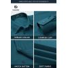image:imageHISDERN 503 Mens Dress Shirt Slim Fit Long Sleeve Button Down Wrinkle Free Set with Tie Pocket Square Formal Business WeddingTealPaisley
