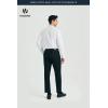 image:imageHISDERN 503 Mens Dress Shirt Slim Fit Long Sleeve Button Down Wrinkle Free Set with Tie Pocket Square Formal Business WeddingWhitePaisley