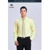 image:imageHISDERN 503 Mens Dress Shirt Slim Fit Long Sleeve Button Down Wrinkle Free Set with Tie Pocket Square Formal Business WeddingYellow2Striped