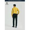 image:imageHISDERN 503 Mens Dress Shirt Slim Fit Long Sleeve Button Down Wrinkle Free Set with Tie Pocket Square Formal Business WeddingYellowStriped