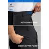 image:imageHISDERN AIR 501 Mens Golf Pants  Lightweight DryFit 4Way Stretch Breathable for Casual amp BusinessBlack