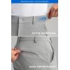 image:imageHISDERN AIR 501 Mens Golf Pants  Lightweight DryFit 4Way Stretch Breathable for Casual amp BusinessGrey
