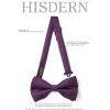 image:imageHISDERN Bow Ties for Men Pretied Bowties Classic Formal Business Bow Tie Adjustable Tuxedo Bowtie for Wedding PartyA20dark Purple
