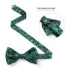 image:imageHISDERN Bow Ties for Men Pretied Bowties Classic Formal Business Bow Tie Adjustable Tuxedo Bowtie for Wedding PartyB10green Floral