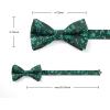 image:imageHISDERN Bow Ties for Men Pretied Bowties Classic Formal Business Bow Tie Adjustable Tuxedo Bowtie for Wedding PartyB10green Floral