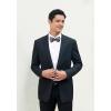 image:imageHISDERN Bow Ties for Men Pretied Bowties Classic Formal Business Bow Tie Adjustable Tuxedo Bowtie for Wedding PartyB1black Plaid