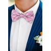 image:imageHISDERN Bow Ties for Men Pretied Bowties Classic Formal Business Bow Tie Adjustable Tuxedo Bowtie for Wedding PartyB1pink Plaid 2