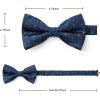 image:imageHISDERN Bow Ties for Men Pretied Bowties Classic Formal Business Bow Tie Adjustable Tuxedo Bowtie for Wedding PartyB3blue Floral