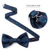 image:imageHISDERN Bow Ties for Men Pretied Bowties Classic Formal Business Bow Tie Adjustable Tuxedo Bowtie for Wedding PartyB3blue Floral