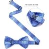 image:imageHISDERN Bow Ties for Men Pretied Bowties Classic Formal Business Bow Tie Adjustable Tuxedo Bowtie for Wedding PartyBlue6