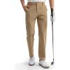 image:imageHISDERN AIR 501 Mens Golf Pants  Lightweight DryFit 4Way Stretch Breathable for Casual amp BusinessKhaki