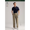 image:imageHISDERN Flex 505 Mens Relaxed Fit Golf Pants Baggy No Iron 3032 Loose Fit Stretch Quick Dry for Daily Casual 5 PocketsDeep Khaki