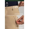 image:imageHISDERN Flex 505 Mens Relaxed Fit Golf Pants Baggy No Iron 3032 Loose Fit Stretch Quick Dry for Daily Casual 5 PocketsKhaki