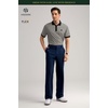 image:imageHISDERN Flex 505 Mens Relaxed Fit Golf Pants Baggy No Iron 3032 Loose Fit Stretch Quick Dry for Daily Casual 5 PocketsNavy Blue