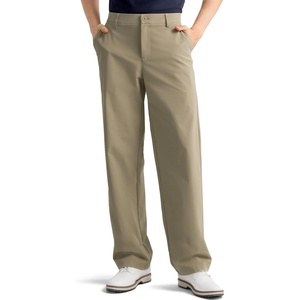 image:imageHISDERN Flex 505 Mens Relaxed Fit Golf Pants Baggy No Iron 3032 Loose Fit Stretch Quick Dry for Daily Casual 5 PocketsDeep Khaki