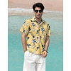 image:imageHawaiian Shirt for Men Casual Summer Short Sleeve Beach Vacation Aloha Hawaii Button Down Shirt HolidayA7yellow Pineapple