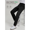 image:imageHISDERN PRO 709 Performance Waterproof Golf Pants UPF Stretch Mens Golf Rain Pants Quick Dry Lightweight for Outdoor HikingBlack
