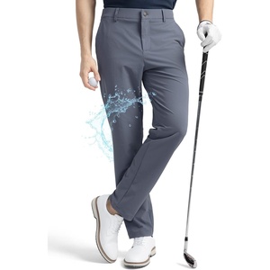 image:imageHISDERN PRO 709 Performance Waterproof Golf Pants UPF Stretch Mens Golf Rain Pants Quick Dry Lightweight for Outdoor HikingDusty Blue