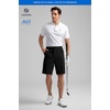 image:imageHISDERN AIR 311 Mens Golf Shorts 9 Lightweight Stretch Casual Shorts Quick Dry Work Dress Shorts Men with Zipper PocketsBlack