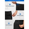 image:imageHISDERN AIR 311 Mens Golf Shorts 9 Lightweight Stretch Casual Shorts Quick Dry Work Dress Shorts Men with Zipper PocketsBlack