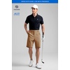 image:imageHISDERN AIR 311 Mens Golf Shorts 9 Lightweight Stretch Casual Shorts Quick Dry Work Dress Shorts Men with Zipper PocketsKhaki