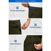 image:imageHISDERN AIR 311 Mens Golf Shorts 9 Lightweight Stretch Casual Shorts Quick Dry Work Dress Shorts Men with Zipper PocketsGreen