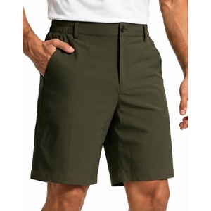 image:imageHISDERN AIR 311 Mens Golf Shorts 9 Lightweight Stretch Casual Shorts Quick Dry Work Dress Shorts Men with Zipper PocketsGreen