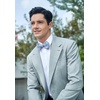 image:imageHISDERN Bow Ties for Men Paisley Bowties Mens Self Tie Bow Tie and Pocket Square Set Formal Tuxedo Wedding Bowtie03blueWhite