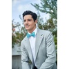 image:imageHISDERN Bow Ties for Men Paisley Bowties Mens Self Tie Bow Tie and Pocket Square Set Formal Tuxedo Wedding Bowtie03teal