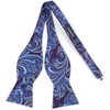 image:imageHISDERN Bow Ties for Men Paisley Bowties Mens Self Tie Bow Tie and Pocket Square Set Formal Tuxedo Wedding BowtieBlue