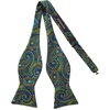 image:imageHISDERN Bow Ties for Men Paisley Bowties Mens Self Tie Bow Tie and Pocket Square Set Formal Tuxedo Wedding BowtieGreen  Black1
