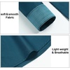 image:imageHISDERN Mens Business Dress Shirts Long Sleeve Casual Button Down Shirt Formal Inner Collar Contrast Shirt for Men WeddingTeal Blue