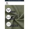 image:imageHISDERN Mens Linen Shirt Long Sleeve Button Down Casual Beach Shirts for Men Cotton Linen Breathable Summer Vacation PocketArmy Green