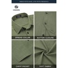 image:imageHISDERN Mens Linen Shirt Long Sleeve Button Down Casual Beach Shirts for Men Cotton Linen Breathable Summer Vacation PocketArmy Green