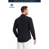 image:imageHISDERN Mens Linen Shirt Long Sleeve Button Down Casual Beach Shirts for Men Cotton Linen Breathable Summer Vacation PocketBlack