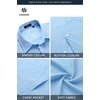 image:imageHISDERN Mens Linen Shirt Long Sleeve Button Down Casual Beach Shirts for Men Cotton Linen Breathable Summer Vacation PocketLight Blue