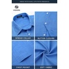 image:imageHISDERN Mens Linen Shirt Long Sleeve Button Down Casual Beach Shirts for Men Cotton Linen Breathable Summer Vacation PocketRoyal Blue
