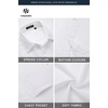 image:imageHISDERN Mens Linen Shirt Long Sleeve Button Down Casual Beach Shirts for Men Cotton Linen Breathable Summer Vacation PocketWhite