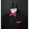 image:imageBow Ties for Men Pink Color Pre Tied Bow Tie and Pocket Square Classic Adjustable Rose Gold Bowties Handkerchief Set for Wedding Business Party