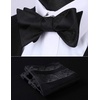image:imageHISDERN Bow Ties for Men Floral Self Tie Bow Tie amp Pretied Bow Tie