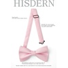 image:imageHISDERN Bow Ties for Men Hot Pink Pretied and Selftied Mens Bowtie and Pocket Square Set for Wedding Party