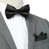 image:imageHISDERN Bow Ties for Men Solid Color Suspenders for Men XBack 14