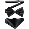 image:imageHISDERN Bow Ties for Men Solid Color Suspenders for Men XBack 14