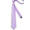 image:imageHISDERN Extra Long Ties for Men Classic Floral Tie and Pocket Square Elegant Silk Necktie Handkerchief Set Wedding PartyC21purple