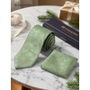 image:imageHISDERN Extra Long Ties for Men Classic Floral Tie and Pocket Square Elegant Silk Necktie Handkerchief Set Wedding PartyE7green Floral